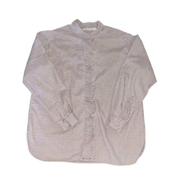 J Jill Tan Cordouroy Shirt - Picture 1 of 7